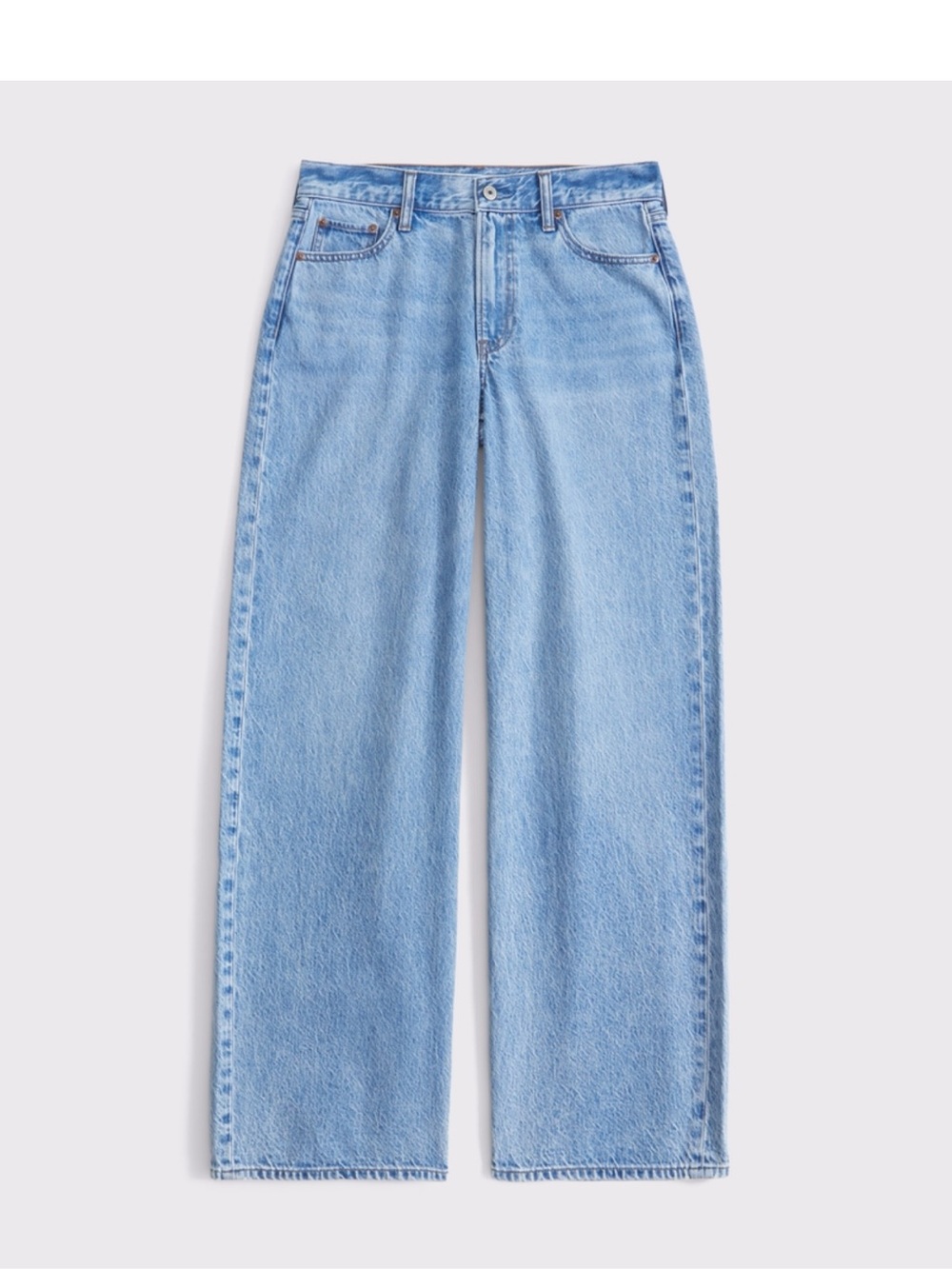 Abercrombie & Fitch Light Blue Wide-Leg Jeans